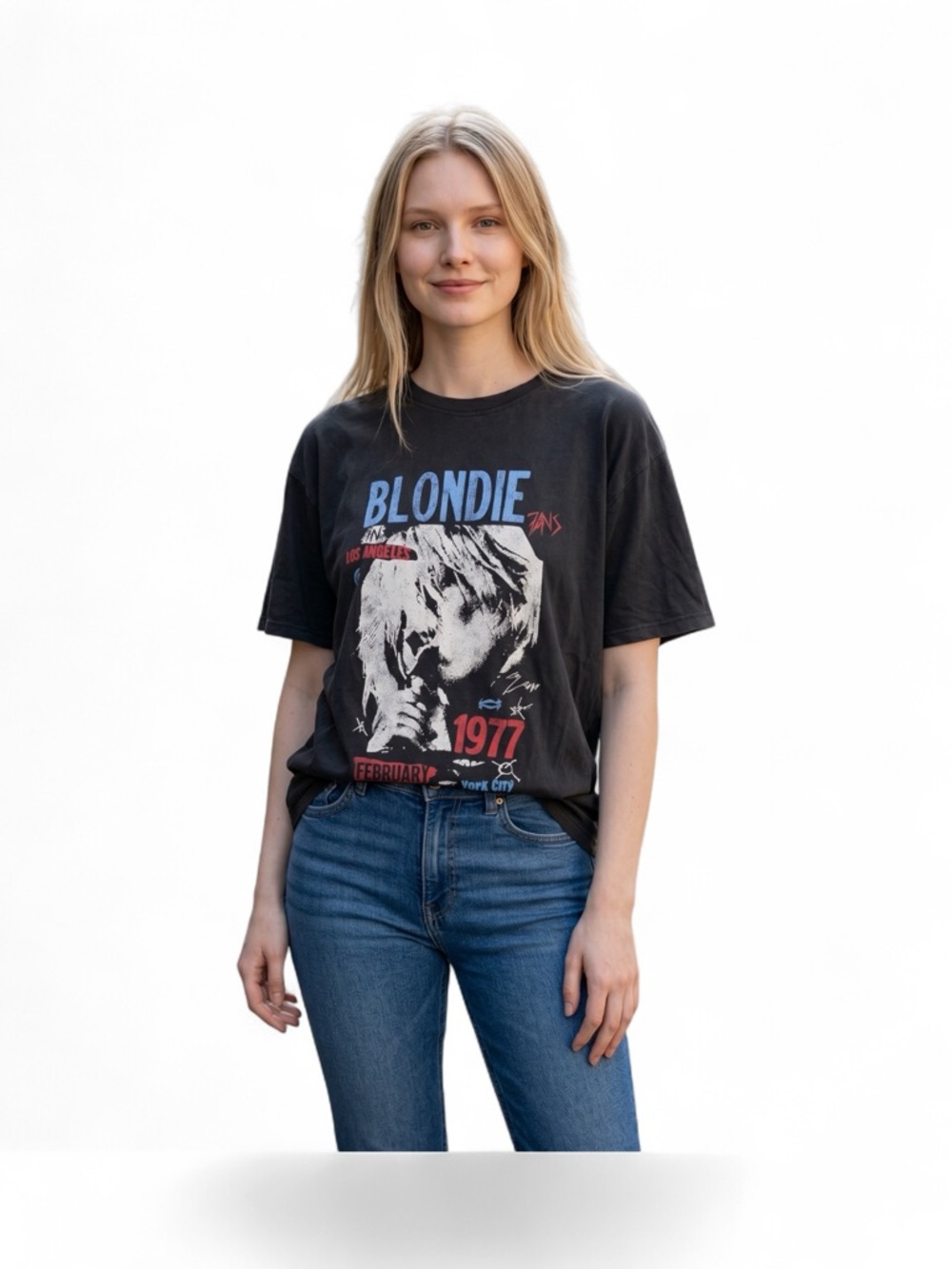 Blondie Graphic Tee - Black Short Sleeve Band Shirt